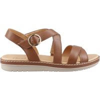 Sandalia Flexi 100227 Napa Tamboreada De Piel Tan Dama