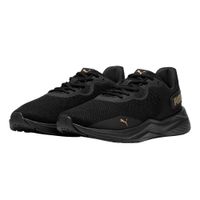 Tenis Puma 901011 Textil Negro/Oro Mujer