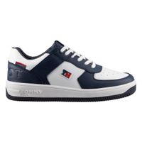 Tenis Tommy Hill Estilo 6293 Sintético Blanco/Marino