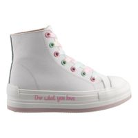 Bambino Tenis Casual N722 Sintético Comfy Blanco Niña