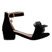 Sandalia Uh Lulu By Eh! 3005 Sintético Buck Negro Niña