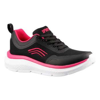 Tenis Deportivo Sport Corvet Estilo 364 Malla Mila Negro Mujer