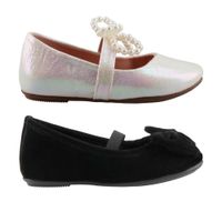 Dúo Pack Balerina Niña Peach & Fun By Beser 4010 Blanco