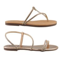 Dúo Pack Sandalia Mujer Uh Lulu By Eh! 414 Oro