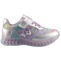 Tenis Con Luz Space Boys 20180 Plata