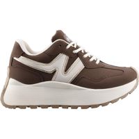 Tenis para Mujer Daddy W 12096 de Piel Sintética Café
