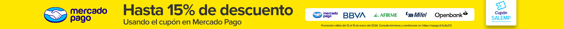 Impuls | Mercado Pago hasta 15% de descuento | Cupón SALEMP